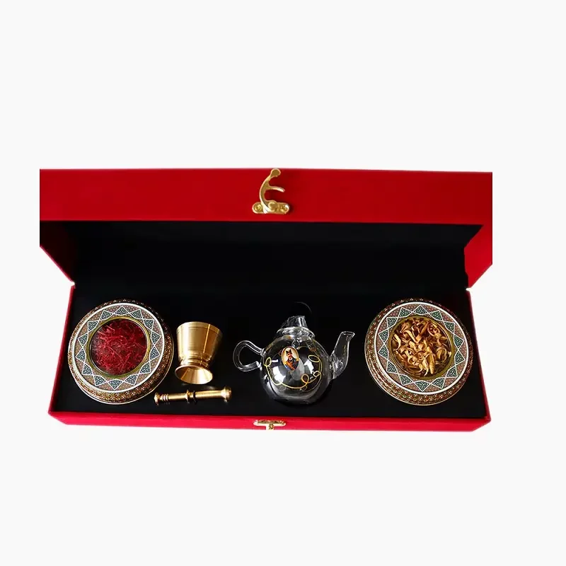 Tee-Geschenkbox,-Safran-Geschenkbox-(Rot)1